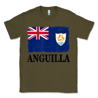 Army Green flag of anguilla   anguilla banner t shirt Classic Tee - linhVisuals