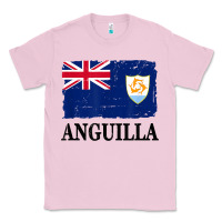Bubblegum Pink flag of anguilla   anguilla banner t shirt Classic Tee - linhVisuals