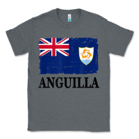 Charcoal Heather flag of anguilla   anguilla banner t shirt Classic Tee - linhVisuals