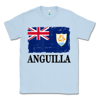 Dusty Blue flag of anguilla   anguilla banner t shirt Classic Tee - linhVisuals