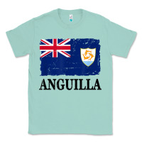 Seafoam flag of anguilla   anguilla banner t shirt Classic Tee - linhVisuals