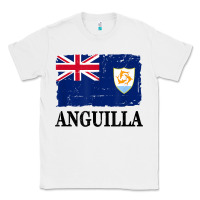 White flag of anguilla   anguilla banner t shirt Classic Tee - linhVisuals