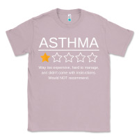 Lilac funny asthma awareness one star rating inhaler wheezy breath t shirt Classic Tee - linhVisuals