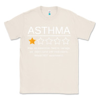 Natural funny asthma awareness one star rating inhaler wheezy breath t shirt Classic Tee - linhVisuals
