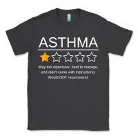 Smoke funny asthma awareness one star rating inhaler wheezy breath t shirt Classic Tee - linhVisuals