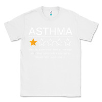White funny asthma awareness one star rating inhaler wheezy breath t shirt Classic Tee - linhVisuals