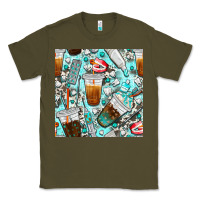 Dentist Coffee Cups Toothpaste And Teeth With Cowhide Seamless Pattern Classic Tee | Teevron