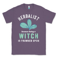 Lavender funny herbalist because a witch is frowned upon herbalism t shirt Classic Tee - linhVisuals