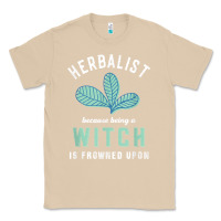 Mushroom funny herbalist because a witch is frowned upon herbalism t shirt Classic Tee - linhVisuals