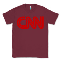 Burgundy cnn Classic Tee - linhVisuals