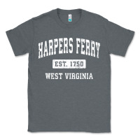 Charcoal Heather harpers ferry west virginia wv vintage established sports pullover hoo Classic Tee - linhVisuals
