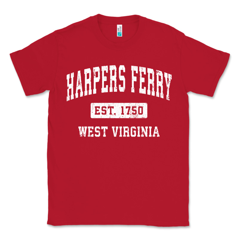 Harpers Ferry West Virginia Wv Vintage Established Sports Pullover Hoo Classic Tee by linhVisuals | Teevron