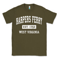 Army Green harpers ferry west virginia wv vintage established sports pullover hoo Classic Tee - linhVisuals