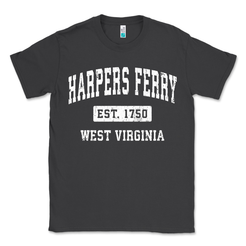 Harpers Ferry West Virginia Wv Vintage Established Sports Pullover Hoo Classic Tee by linhVisuals | Teevron