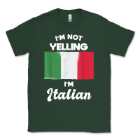 Sports Green i'm not yelling i'm italian t shirt Classic Tee - linhVisuals