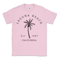 Bubblegum Pink retro cool laguna beach california palm tree unique novelty sweatshirt Classic Tee - linhVisuals