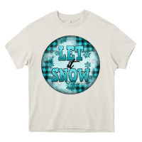 Cream let it snow Heavy Core Tee - FaDigitalArtStudio