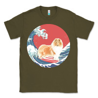 Army Green rough collie t  shirt rough collie gifts   ocean waves surfing rough c Classic Tee - linhVisuals