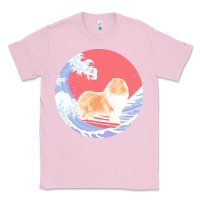 Bubblegum Pink rough collie t  shirt rough collie gifts   ocean waves surfing rough c Classic Tee - linhVisuals