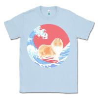 Dusty Blue rough collie t  shirt rough collie gifts   ocean waves surfing rough c Classic Tee - linhVisuals