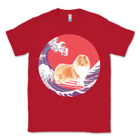 Red rough collie t  shirt rough collie gifts   ocean waves surfing rough c Classic Tee - linhVisuals