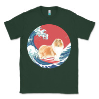 Sports Green rough collie t  shirt rough collie gifts   ocean waves surfing rough c Classic Tee - linhVisuals