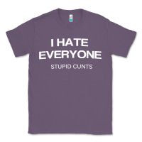 Lavender i hate everyone stupid cunts t shirt Classic Tee - linhVisuals