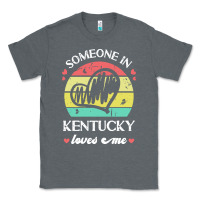 Charcoal Heather someone in kentucky loves me t  shirt someone in kentucky loves me fun Classic Tee - linhVisuals