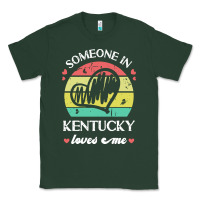 Sports Green someone in kentucky loves me t  shirt someone in kentucky loves me fun Classic Tee - linhVisuals