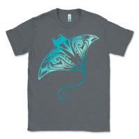 Charcoal Heather hawaii tribal manta ray hawaiian shirt shark lover t shirt Classic Tee - linhVisuals