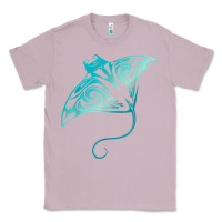 Lilac hawaii tribal manta ray hawaiian shirt shark lover t shirt Classic Tee - linhVisuals