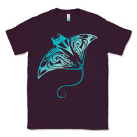 Plum hawaii tribal manta ray hawaiian shirt shark lover t shirt Classic Tee - linhVisuals