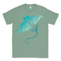 Sage hawaii tribal manta ray hawaiian shirt shark lover t shirt Classic Tee - linhVisuals