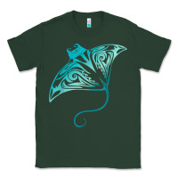 Sports Green hawaii tribal manta ray hawaiian shirt shark lover t shirt Classic Tee - linhVisuals