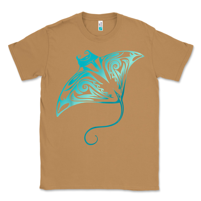 Hawaii Tribal Manta Ray Hawaiian Shirt Shark Lover T Shirt Classic Tee by linhVisuals | Teevron