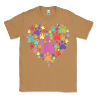 Toasted Coconut heart paw print dog cat lover valentines day t shirt Classic Tee - linhVisuals