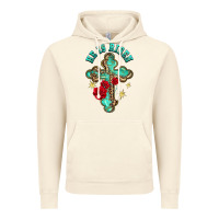 Vintage Artic he is risen cross with roses Vintage Hoodie - BarkalooDesign
