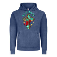 Vintage Denim he is risen cross with roses Vintage Hoodie - BarkalooDesign