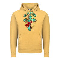 Vintage Mustard he is risen cross with roses Vintage Hoodie - BarkalooDesign