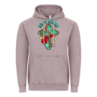 Vintage Zinc he is risen cross with roses Vintage Hoodie - BarkalooDesign