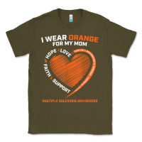 Army Green i wear orange for my mom ms multiple sclerosis awareness t shirt Classic Tee - linhVisuals