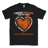 Black i wear orange for my mom ms multiple sclerosis awareness t shirt Classic Tee - linhVisuals