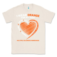 Natural i wear orange for my mom ms multiple sclerosis awareness t shirt Classic Tee - linhVisuals