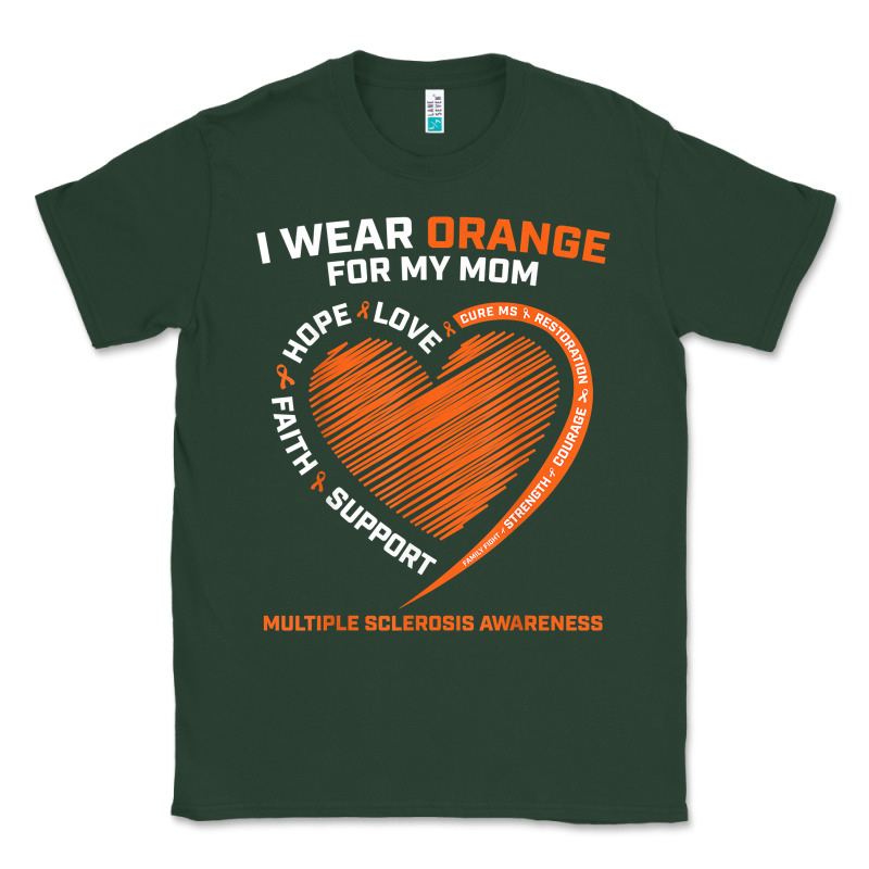 I Wear Orange For My Mom Ms Multiple Sclerosis Awareness T Shirt Classic Tee by linhVisuals | Teevron