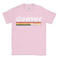 Bubblegum Pink denver colorado vintage 70's 80's retro style men women t shirt Classic Tee - linhVisuals