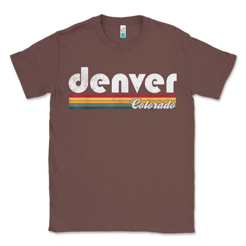 Denver Colorado Vintage 70's 80's Retro Style Men Women T Shirt Classic Tee by linhVisuals | Teevron
