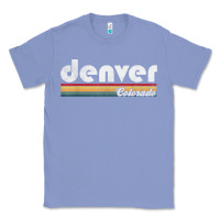 Colony Blue denver colorado vintage 70's 80's retro style men women t shirt Classic Tee - linhVisuals