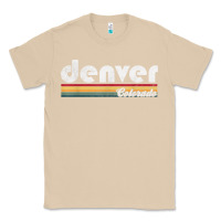 Mushroom denver colorado vintage 70's 80's retro style men women t shirt Classic Tee - linhVisuals