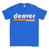 True Royal denver colorado vintage 70's 80's retro style men women t shirt Classic Tee - linhVisuals
