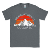 Charcoal Heather retro vintage steamboat springs colorado distressed t shirt Classic Tee - linhVisuals